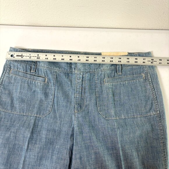 Ann Taylor Loft Modern Trouser Leg Pants Jeans Size 12 Blue Cotton NWT - Picture 8 of 10